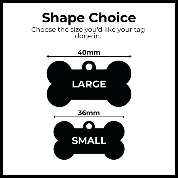 Christmas Tree Glitter Dog Bone Tag - Handmade Resin Pet ID Tag - Picture 2 of 4